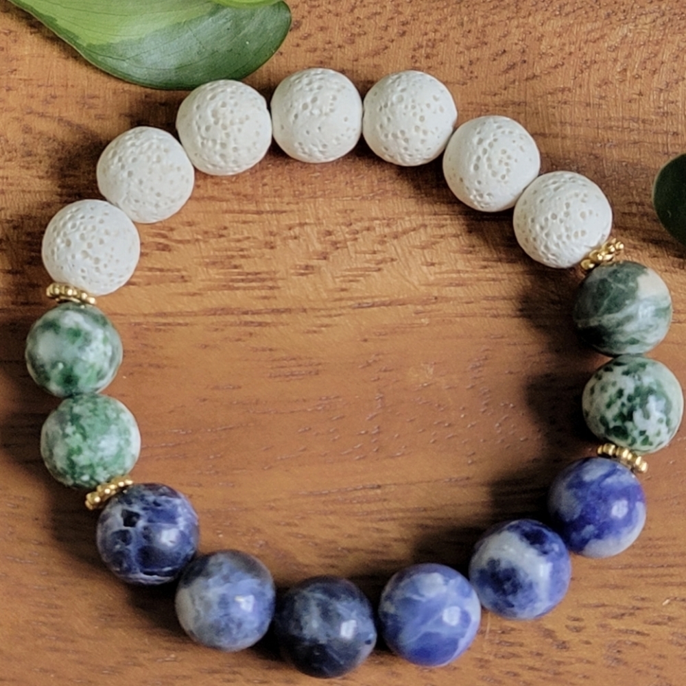 Sodalite & Tree Agate Bracelet
